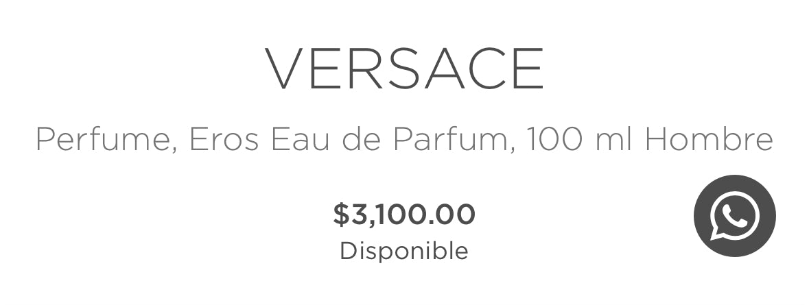 Versace Eros Eau de Parfum, 100 ml