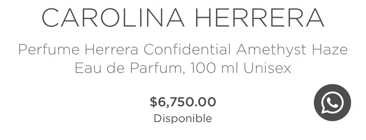 Carolina Herrera Confidential Amethyst Haze Eau de Parfum