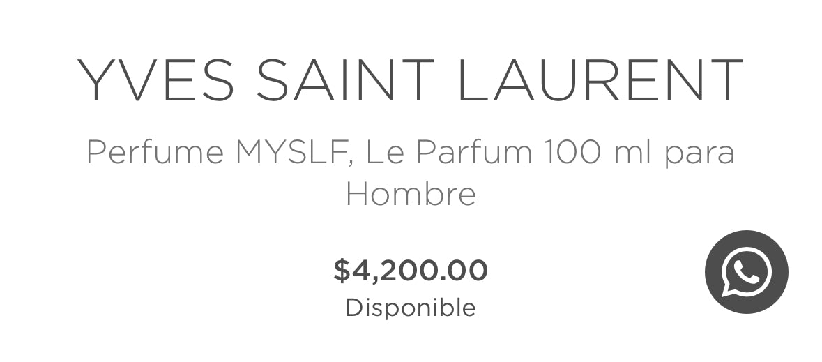 MYSLF, Le Parfum 100 ml