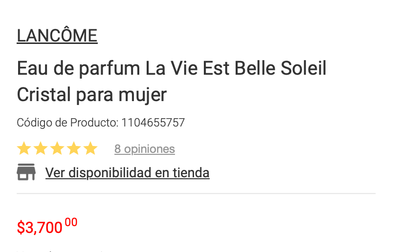 La Vie Est Belle Soleil Cristal EDP 100ML