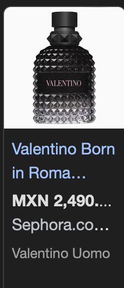 VALENTINO BORN IN ROMA EDT 50ML