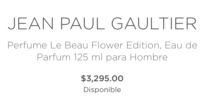 Le Beau Flower Edition, Eau de Parfum 125 ml